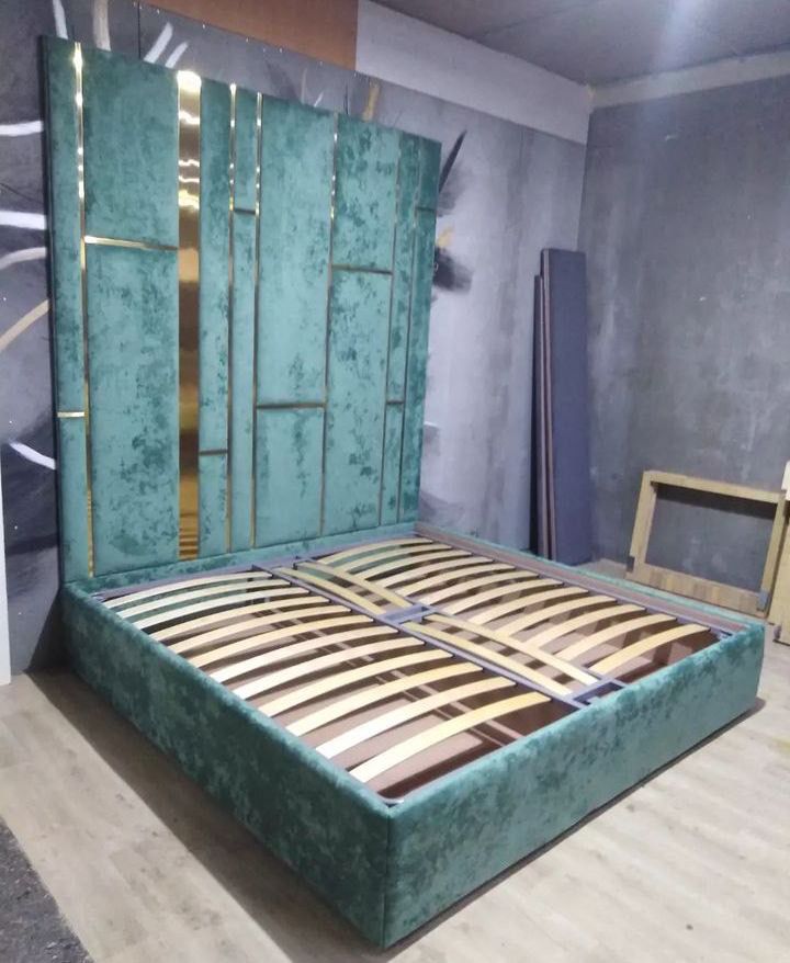 wooden bed